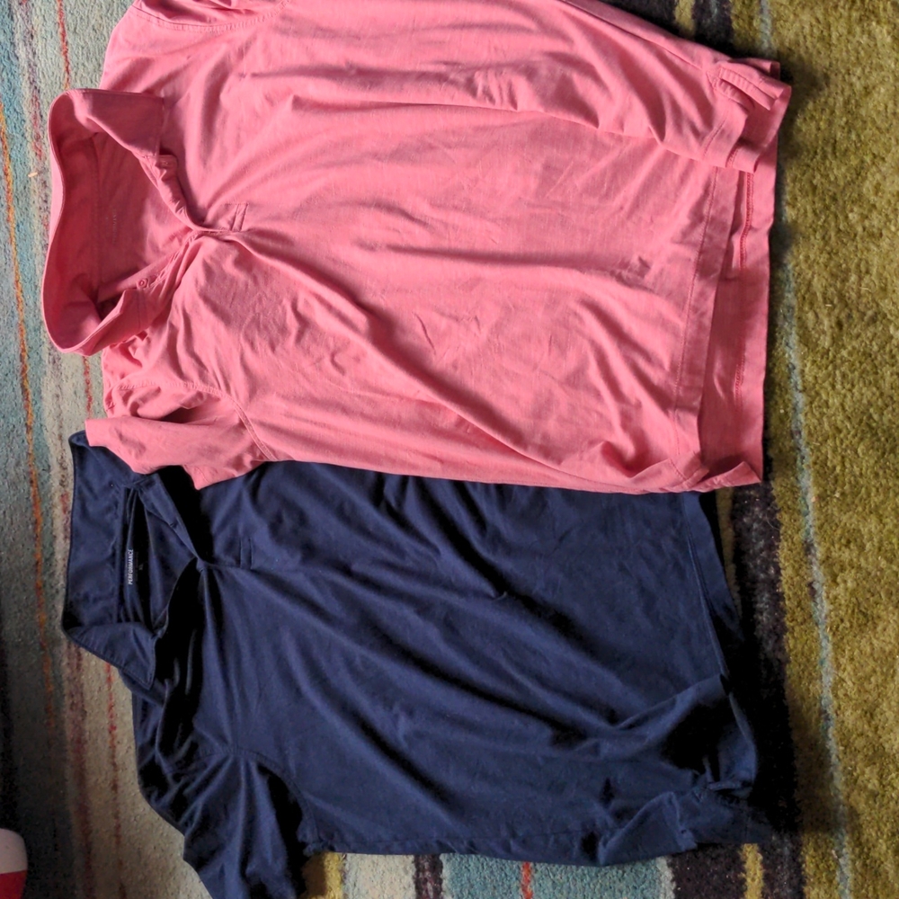 2 J Crew Performance Polos XL